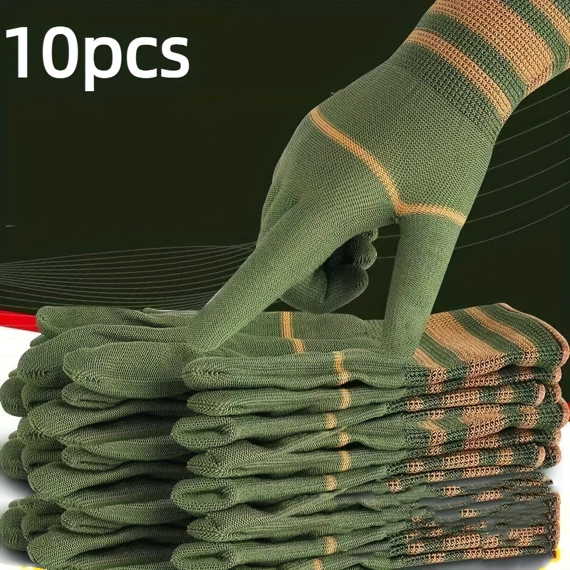 Outdoor Sport Gloves - 10PCS Nylon Gloves - Lightweight Grip