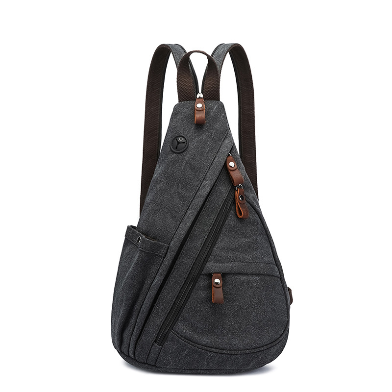 Outdoor Sport Backpack - Canvas Sling Bag Convertible Crossbody Chest
