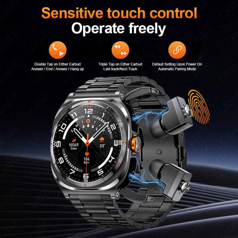 LIGE 2025 Watch Wireless Earph - Definition Of Outdoor Sport review and price
