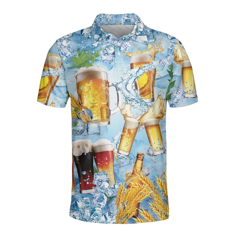 3D Printed Hawaiian Beer Polo  - Polo Shirt Equestrian review and price