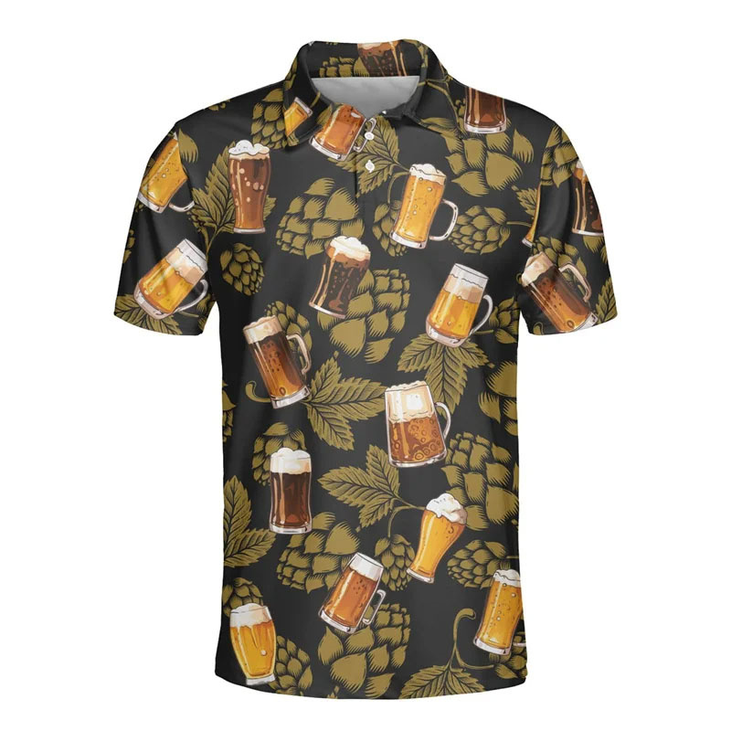 3D Printed Hawaiian Beer Polo  - Polo Shirt Equestrian review and price