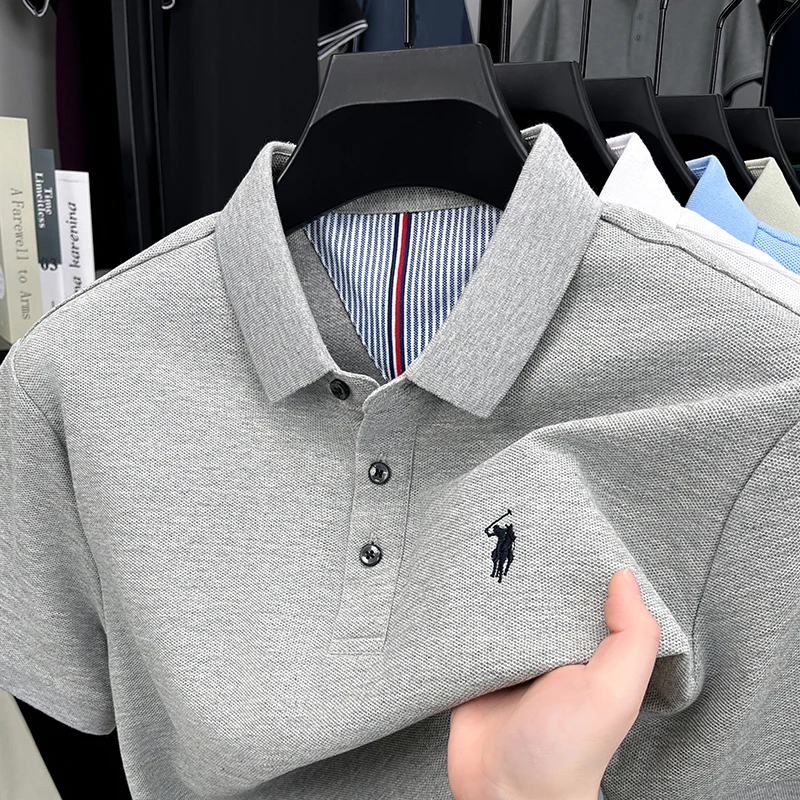 Men's 100% Cotton Short Sleeve - Polo Shirt Equestrian review and price