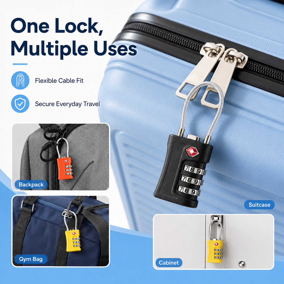 TSA Approved Luggage Lock 3 Di - Outdoor Sport Backpack review and price