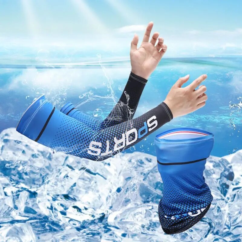 2Pcs Set Sun UV Protection Lon - Outdoor Sport Gloves review and price