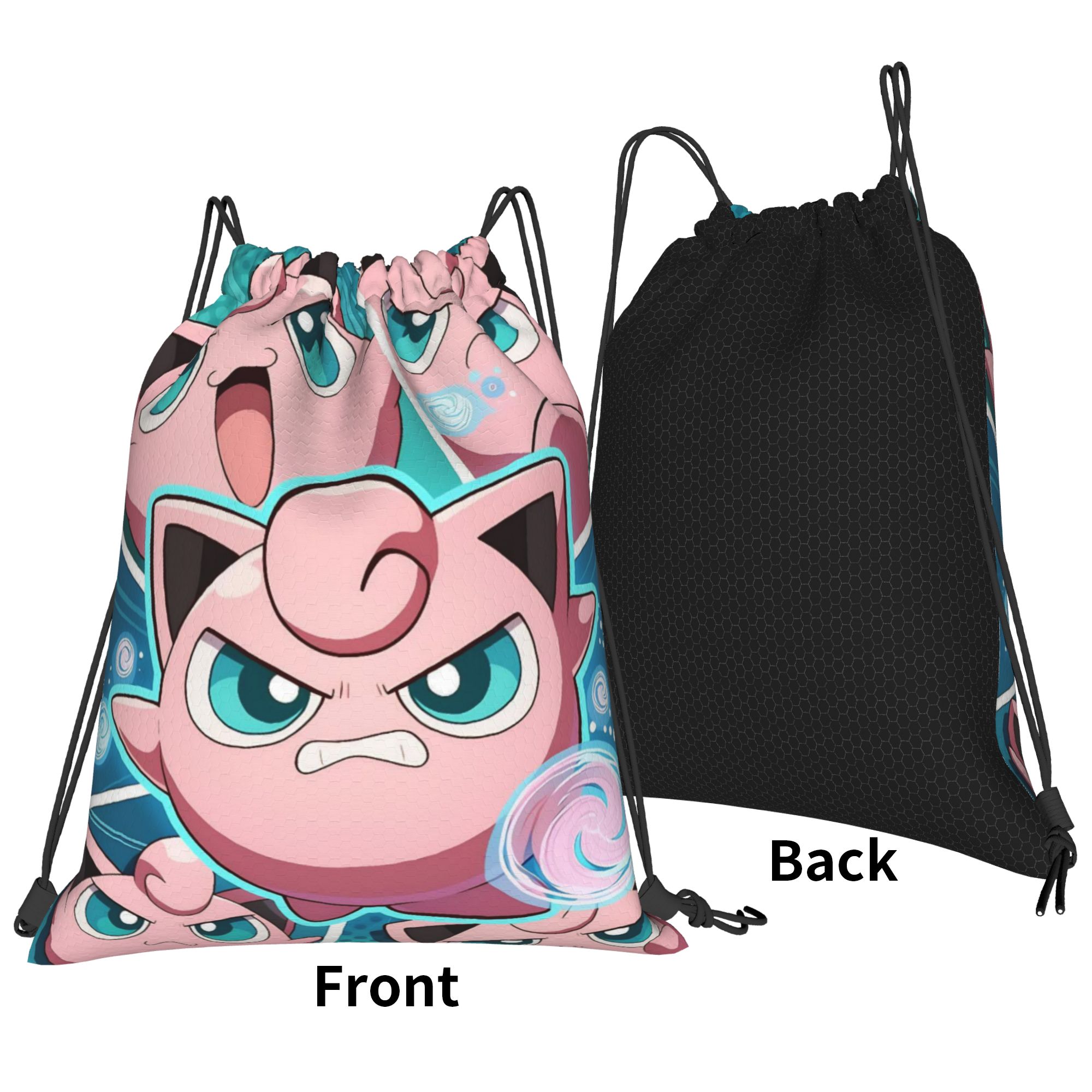 Jigglypuffs Pink Kawaii Drawst - Outdoor Sport Backpack review and price
