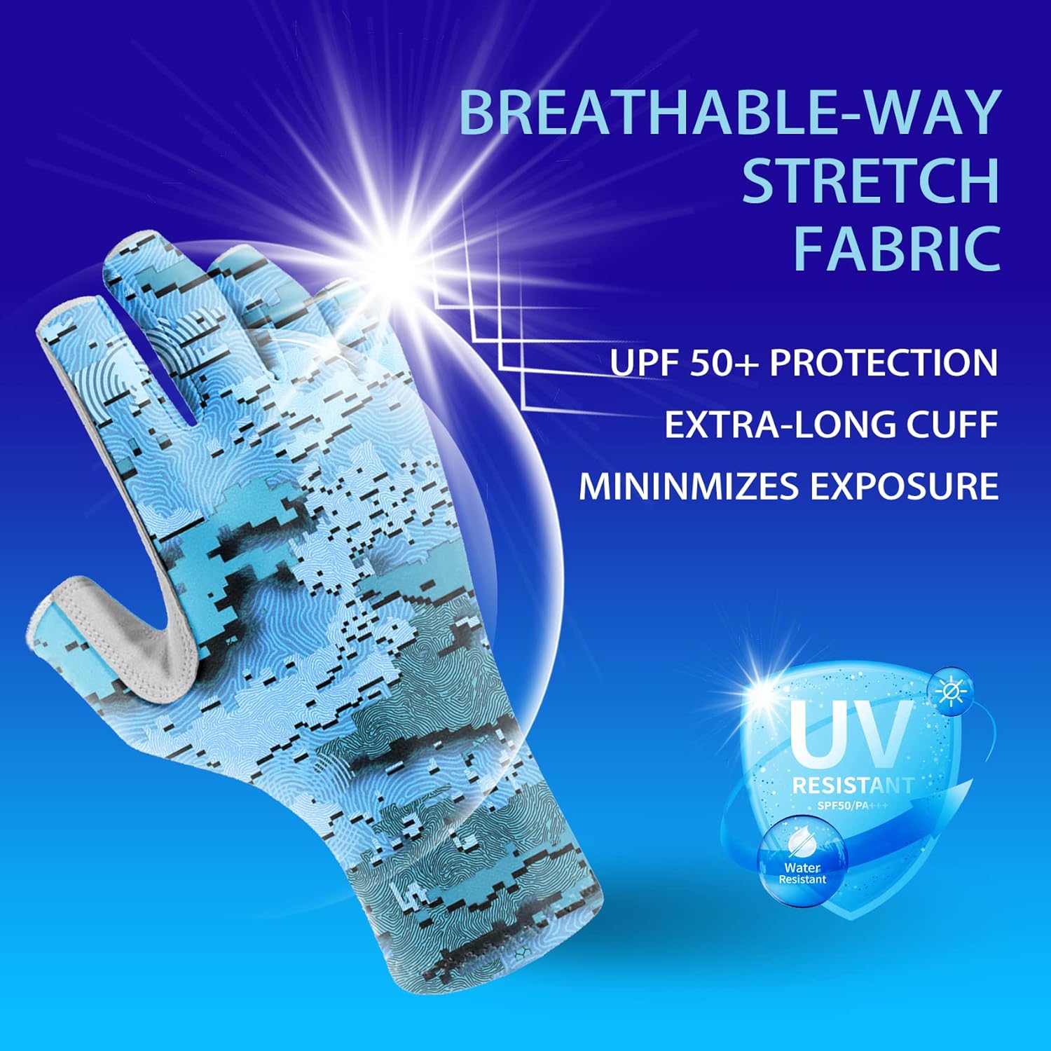 Aventik UPF50+ Fingerless Fish - Outdoor Sport Gloves review and price